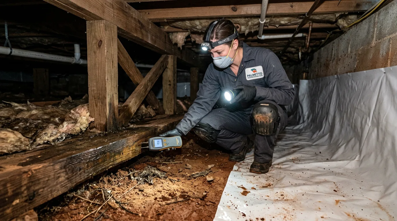 Crawl Space Moisture Guide for Spartanburg's Red Clay Soil