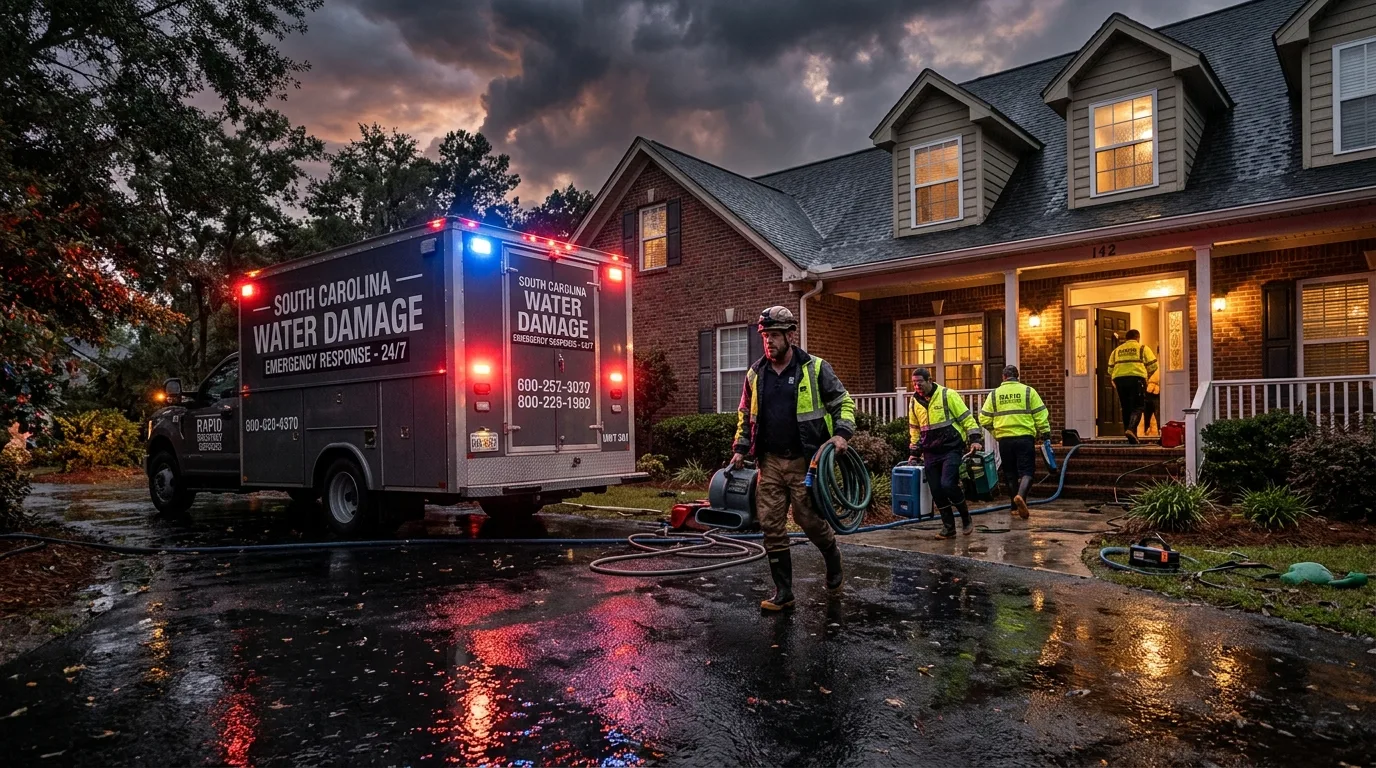 Emergency Water Removal: Why 60-Minute Response Matters in Spartanburg